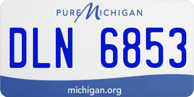 MI license plate DLN6853