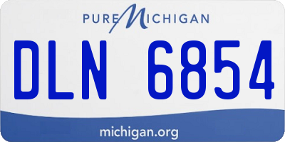 MI license plate DLN6854