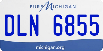 MI license plate DLN6855