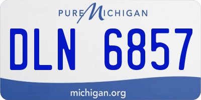 MI license plate DLN6857