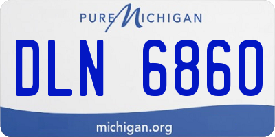 MI license plate DLN6860