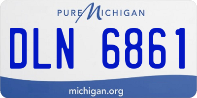 MI license plate DLN6861