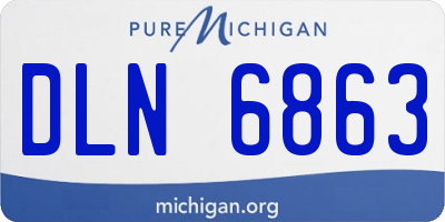 MI license plate DLN6863