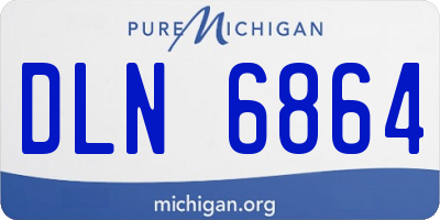 MI license plate DLN6864