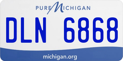 MI license plate DLN6868