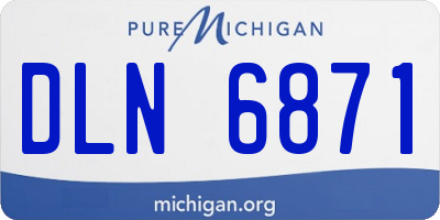 MI license plate DLN6871