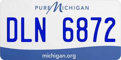 MI license plate DLN6872