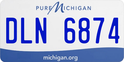 MI license plate DLN6874