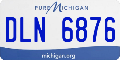 MI license plate DLN6876