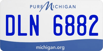 MI license plate DLN6882