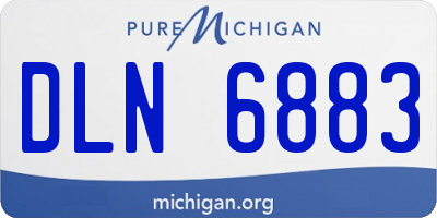 MI license plate DLN6883