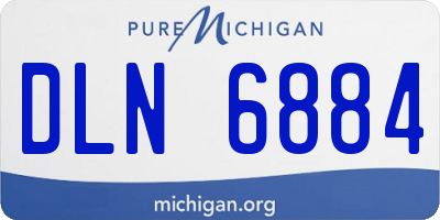 MI license plate DLN6884