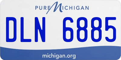 MI license plate DLN6885