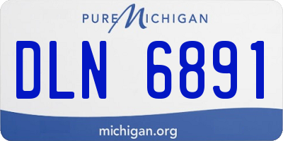 MI license plate DLN6891