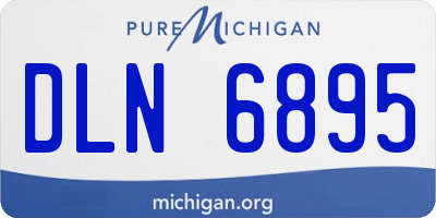 MI license plate DLN6895