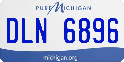 MI license plate DLN6896