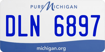 MI license plate DLN6897