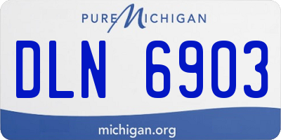 MI license plate DLN6903