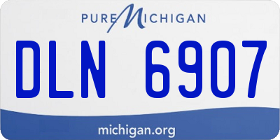 MI license plate DLN6907