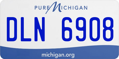 MI license plate DLN6908