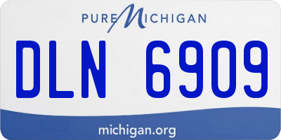 MI license plate DLN6909