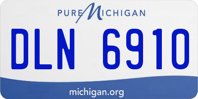 MI license plate DLN6910