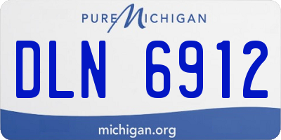 MI license plate DLN6912