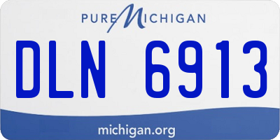 MI license plate DLN6913