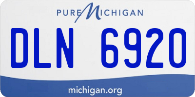 MI license plate DLN6920