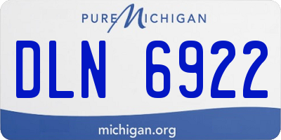 MI license plate DLN6922