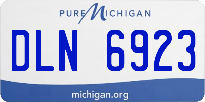 MI license plate DLN6923