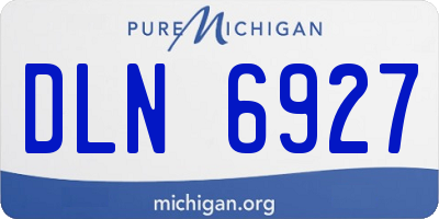 MI license plate DLN6927