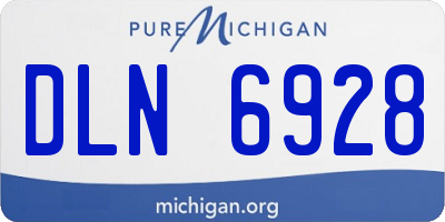 MI license plate DLN6928