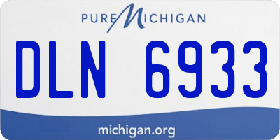 MI license plate DLN6933