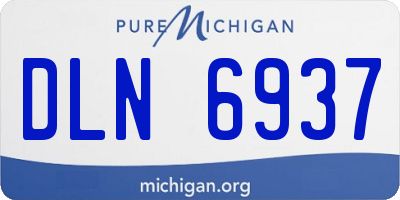 MI license plate DLN6937