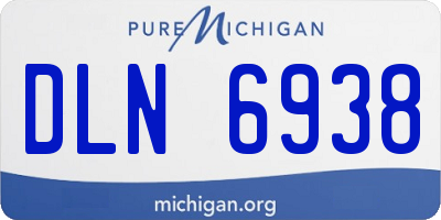 MI license plate DLN6938