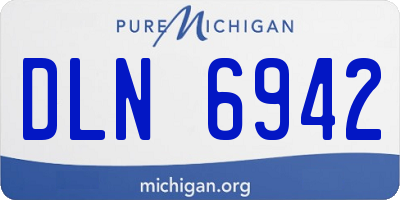 MI license plate DLN6942