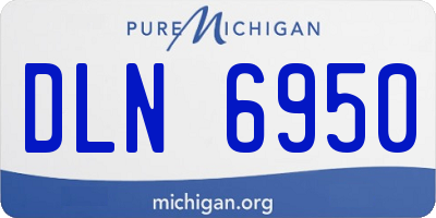 MI license plate DLN6950