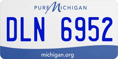 MI license plate DLN6952