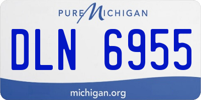 MI license plate DLN6955