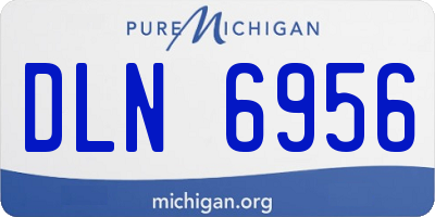 MI license plate DLN6956