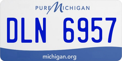 MI license plate DLN6957