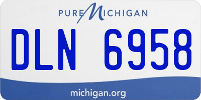 MI license plate DLN6958