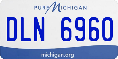 MI license plate DLN6960