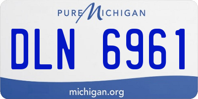 MI license plate DLN6961