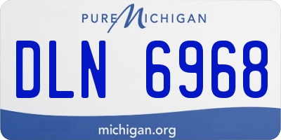 MI license plate DLN6968