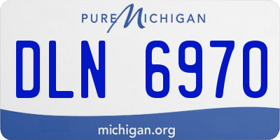 MI license plate DLN6970