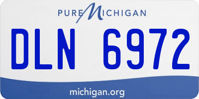 MI license plate DLN6972