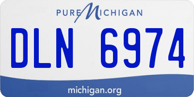 MI license plate DLN6974