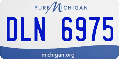 MI license plate DLN6975